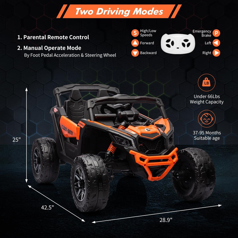 12V 4WD Electric Off-Road Kids Ride-On UTV with Remote Control Magic Cars 13
