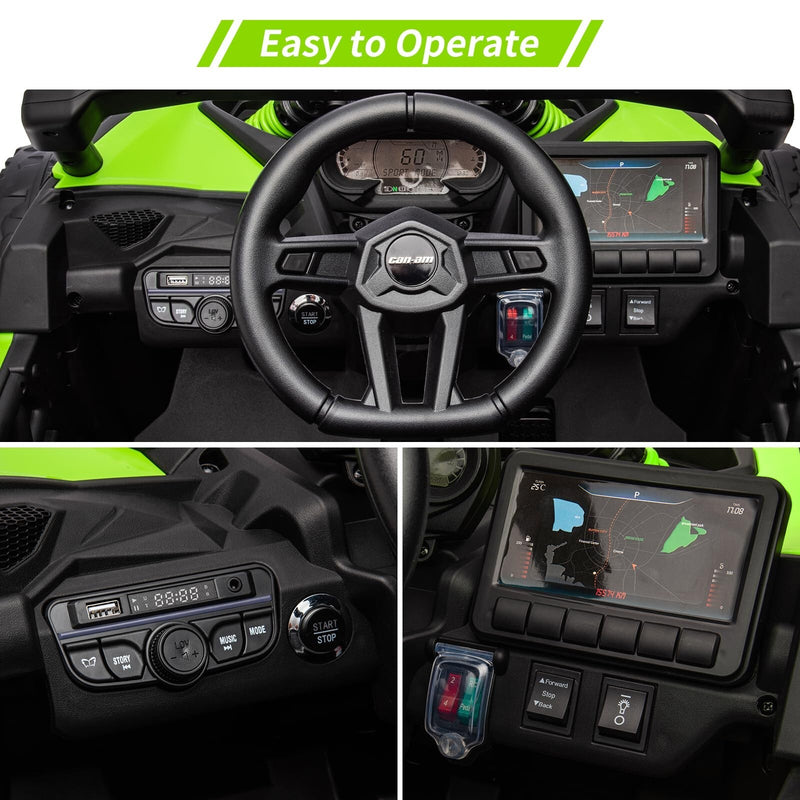 12V 4WD Electric Off-Road Kids Ride-On UTV with Remote Control Magic Cars 27