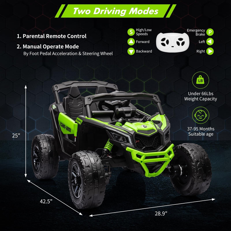12V 4WD Electric Off-Road Kids Ride-On UTV with Remote Control Magic Cars 28