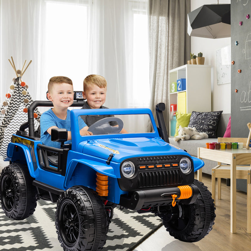 24V Electric Kids Ride-On Truck Car with Remote Control 2-Seater Magic Cars 10