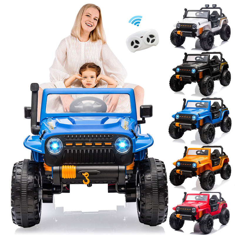 24V Electric Kids Ride-On Truck Car with Remote Control 2-Seater Magic Cars 1