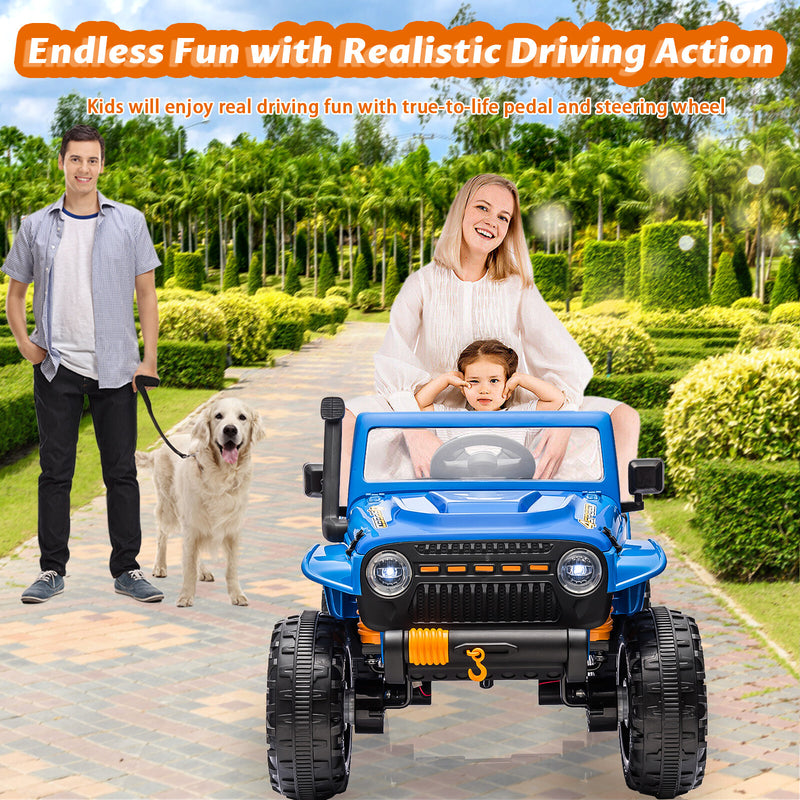24V Electric Kids Ride-On Truck Car with Remote Control 2-Seater Magic Cars 2
