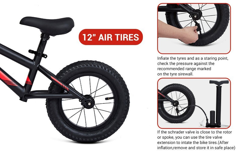 Toddler Balance Bike Carbon Steel Frame for Boys and Girls Ages 1-5 Years Magic Cars 10