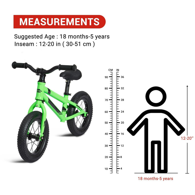 Toddler Balance Bike Carbon Steel Frame for Boys and Girls Ages 1-5 Years Magic Cars 4