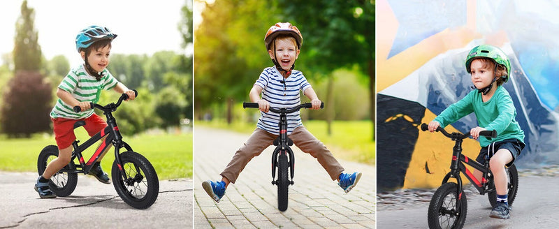 Toddler Balance Bike Carbon Steel Frame for Boys and Girls Ages 1-5 Years Magic Cars 6