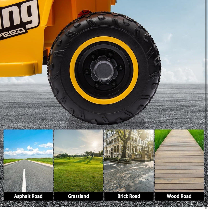 6V Yellow Kids Ride-On 4-Wheeler Quad ATV Toy Car Magic Cars 6