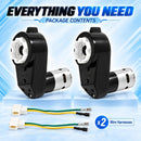 24V RS555 High-Speed Gearbox Motors for Power Wheels - 40000RPM, Set of 2 Magic Cars 5