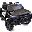 12V Ride-On Toy Truck with Remote Control and Megaphone, 2-Seater, Black Magic Cars Variant 0