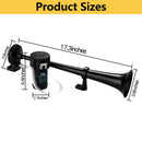 12V Powerful 150dB Single Trumpet Air Train Horn Kit with Compressor Magic Cars 1