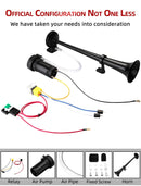 12V Powerful 150dB Single Trumpet Air Train Horn Kit with Compressor Magic Cars 8
