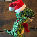 Festive Animated Plush T-Rex in Santa Hat with "Do Not Open Til Christmas" Message Magic Cars 1
