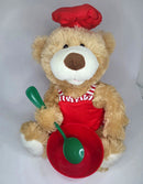 Holly the Bear Chef Plush Toy Set with Hat, Apron, Bowl, and Spoon Magic Cars Variant 0