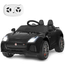 12V Licensed Jaguar F-Type SVR Kids Ride-On Car with MP3 and Lights Black Magic Cars 0