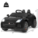 12V Licensed Jaguar F-Type SVR Kids Ride-On Car with MP3 and Lights Black Magic Cars 1