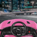 12V Licensed Jaguar F-Type SVR Kids Ride-On Car with MP3 and Lights Pink Magic Cars 7
