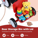 Kids 3-Wheel Tricycle with Illuminated Wheels and Adjustable Seat Storage Magic Cars 7