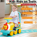 6V Battery-Powered Electric Ride-On Train with Tracks Toy Magic Cars 0