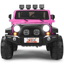 12V Kids Electric Ride-On 2-Seater RC Truck with Storage Pink Magic Cars 5