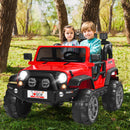 12V Electric 2-Seater Kids Ride-On RC Truck with Storage - Red Magic Cars 3
