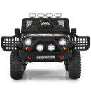 12V Electric Kids Ride-On Truck with Remote Control and Lights Black Magic Cars 9