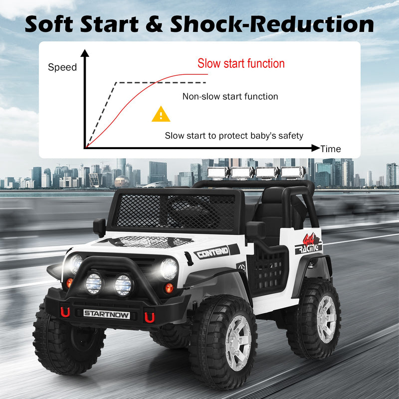 12V Kids Electric Ride-On Truck with Remote Control, Lights, and Music Magic Cars 5