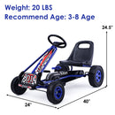 4-Wheel Pedal-Powered Kids Ride-On Toy with Adjustable Seat, Blue Magic Cars 1