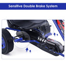 4-Wheel Pedal-Powered Kids Ride-On Toy with Adjustable Seat, Blue Magic Cars 5