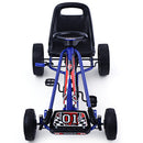 4-Wheel Pedal-Powered Kids Ride-On Toy with Adjustable Seat, Blue Magic Cars 8