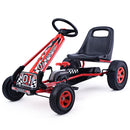 4-Wheel Pedal-Powered Kids Ride-On Kart with Adjustable Seat - Red Magic Cars 0