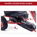 4-Wheel Pedal-Powered Kids Ride-On Kart with Adjustable Seat - Red Magic Cars 5