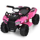 6V Kids Electric Ride-On ATV Quad Toy Car with LED Lights and MP3 Player, Pink Magic Cars Variant 0