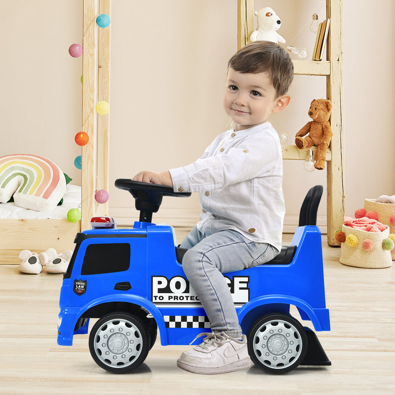 Kids Licensed Mercedes Benz Police Push and Ride Racer Car Toy Magic Cars 2