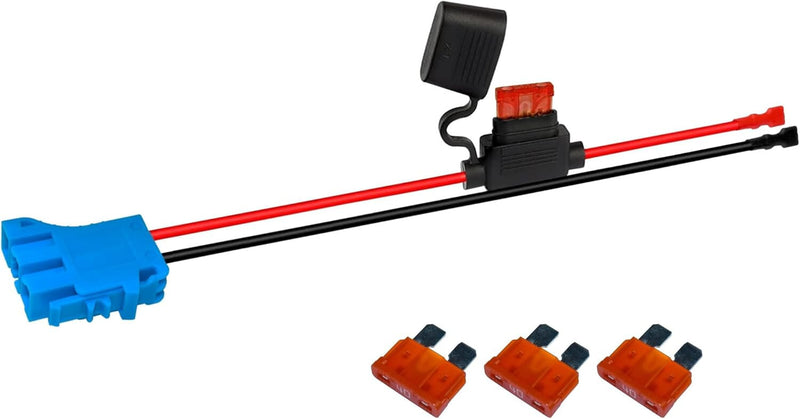 HQRP Wire Harness Connector for Peg-Perego 12V SLA Battery Children Ride-on Car Free Warranty 1 Year / Free Custom License Plate