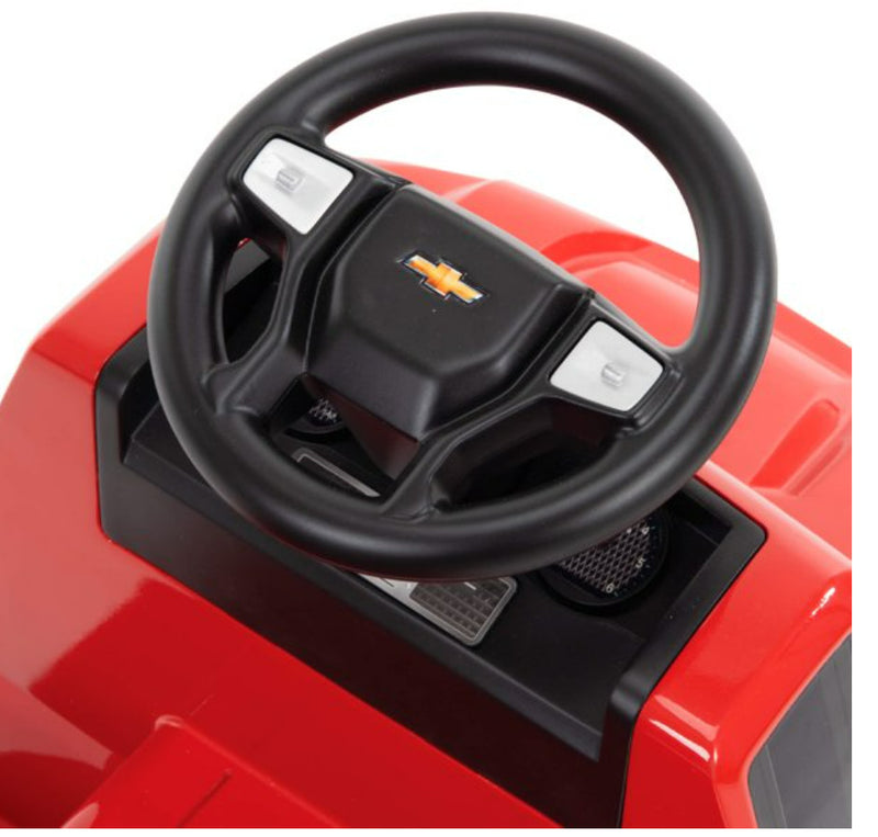 6V Chevy Silverado Ride-On Quad Truck for Kids in Red Magic Cars 1