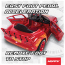 Huffy Lightning McQueen 6V Ride-On Toy with Engine Noises for Kids Ages 3-7 Magic Cars 5