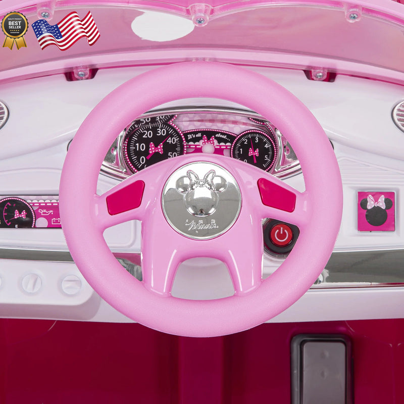 Disney Minnie Mouse 6V Battery-Powered Ride-On Car for Kids Ages 3+ Magic Cars 11