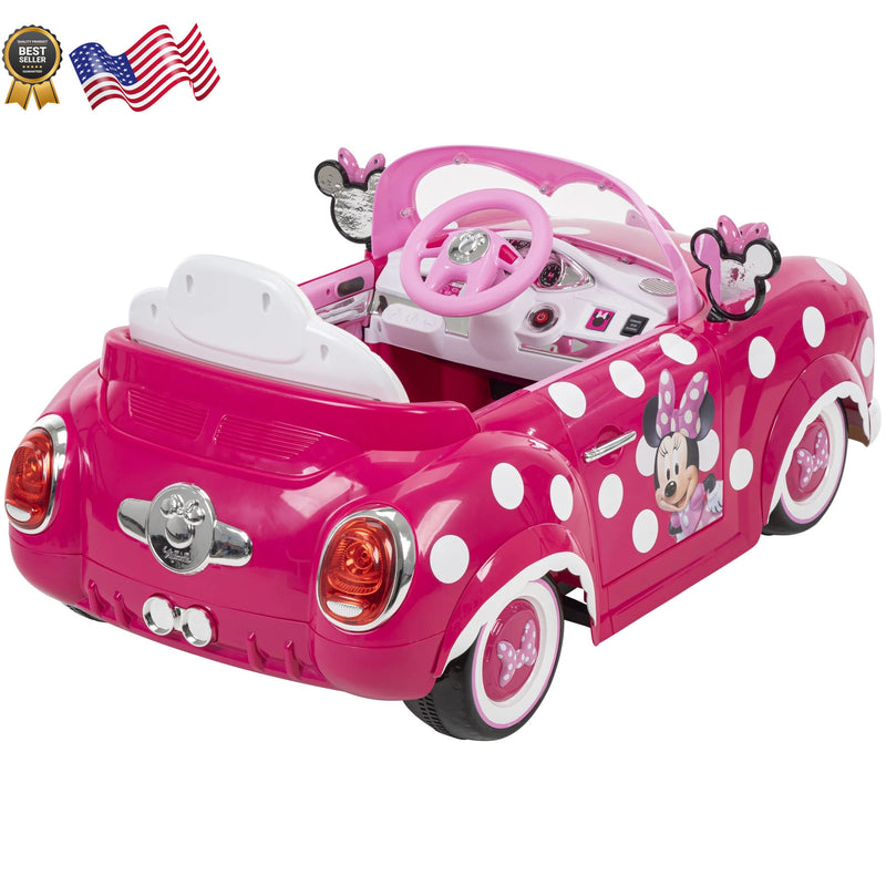 Disney Minnie Mouse 6V Battery-Powered Ride-On Car for Kids Ages 3+ Magic Cars 8