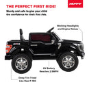 Battery-Powered Kids Ride-On Truck 6V 4x4 Black Magic Cars 4