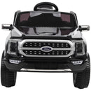 Battery-Powered Kids Ride-On Truck 6V 4x4 Black Magic Cars 6