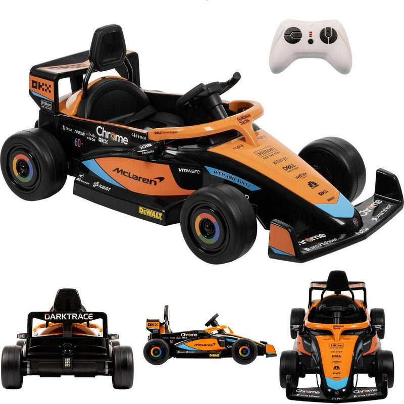 12V Battery-Powered McLaren F1 Race Car Ride-On Toy with Remote Control for Kids Magic Cars 1
