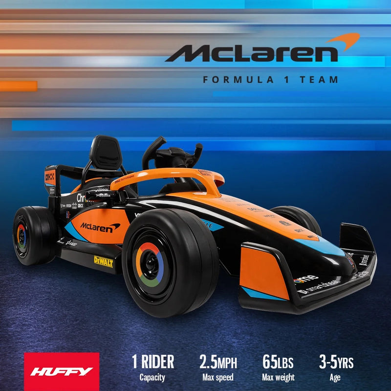 12V Battery-Powered McLaren F1 Race Ride-On Car with Remote Control for Kids Magic Cars 2