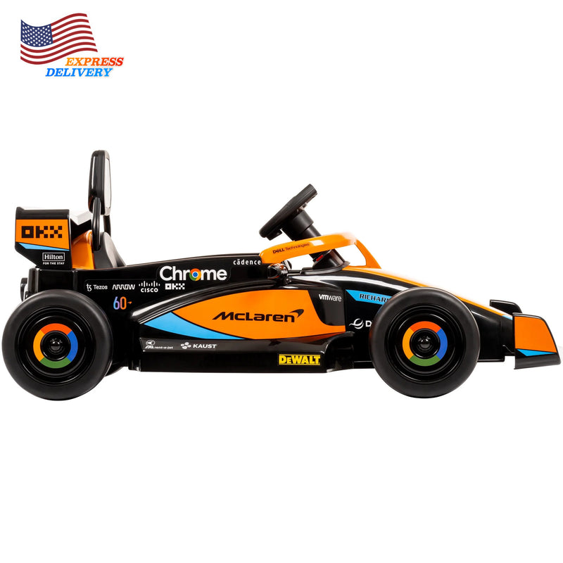 12V Battery-Powered McLaren F1 Ride-On Race Car with Remote Control for Kids Magic Cars 10