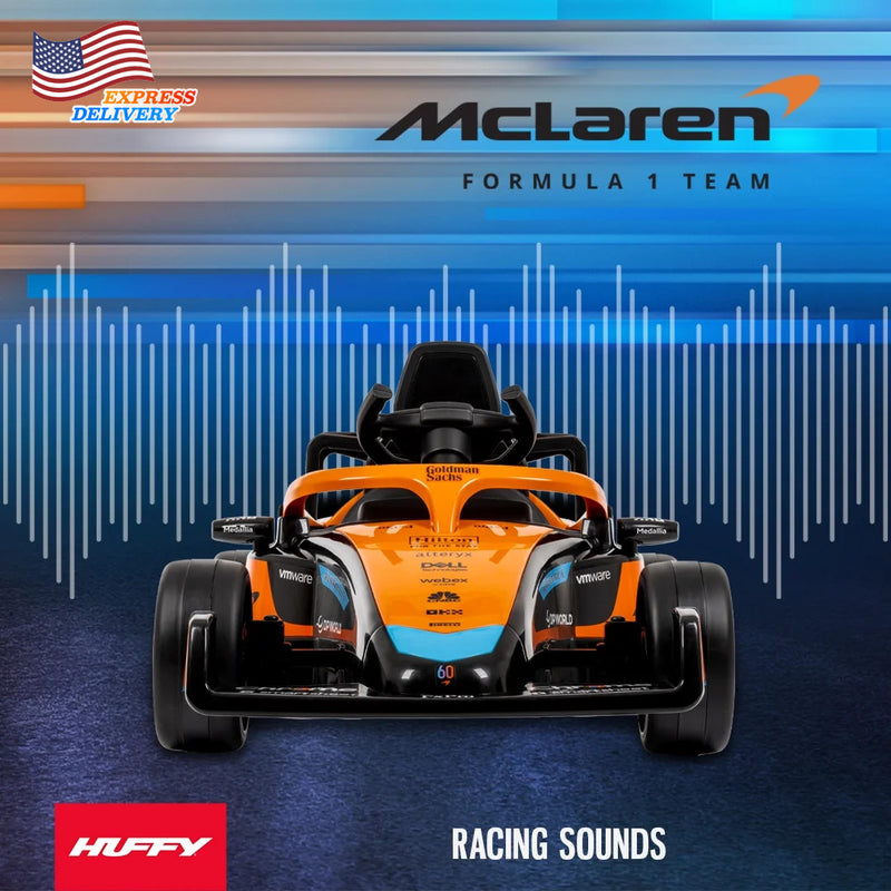 12V Battery-Powered McLaren F1 Ride-On Race Car with Remote Control for Kids Magic Cars 4