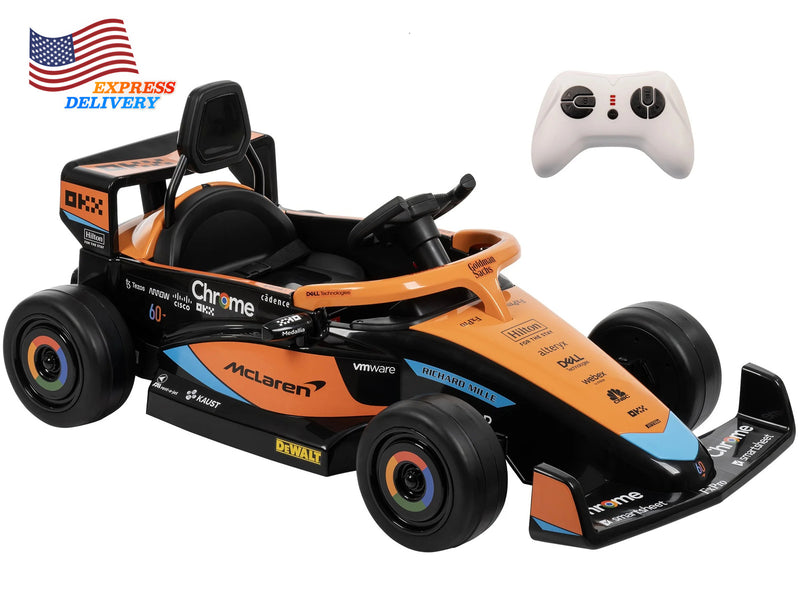 12V Battery-Powered McLaren F1 Ride-On Race Car with Remote Control for Kids Magic Cars Variant 0