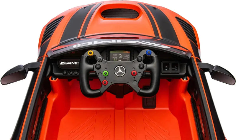 Mercedes AMG GT3 12V Ride-On Car with 3.5 MPH Max Speed and Front & Rear Lights Magic Cars 19