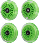 Glow-in-the-Dark 8 Inch Polyurethane Wheels for Ride-on Toys - Light Green Edition Magic Cars 2