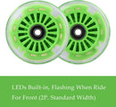 Glow-in-the-Dark 8 Inch Polyurethane Wheels for Ride-on Toys - Light Green Edition Magic Cars 3