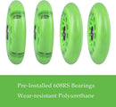 Glow-in-the-Dark 8 Inch Polyurethane Wheels for Ride-on Toys - Light Green Edition Magic Cars 6