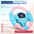 IMIKEYA 2-Pack Children's Car Seat Steering Wheel Toy - Interactive Driving Experience Magic Cars 2