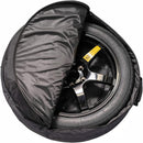 18x4 Black Rim with 155/85R18 Spare Tire (28.5" Diameter) and Scissor Jack Magic Cars 4